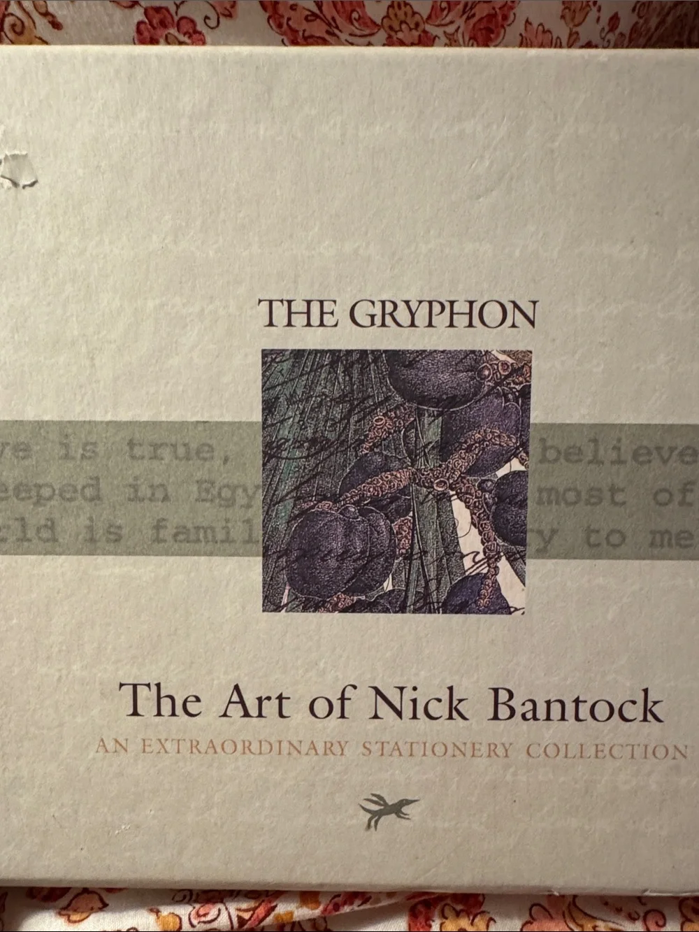 Nick Bantock stationary Box Set with Lined Note Paper and Envelopes